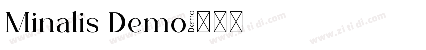 Minalis Demo字体转换